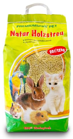 Katzen Holzstreu 20ltr Einstreu Katzenstreu Holzpelletts Katzenholzstreu (20 Liter)
