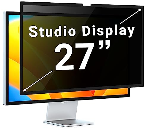 ZOEGAA Filtre de confidentialité pour ordinateur Studio Display 27 - Écran de confidentialité amovible 27 5K - Protection d'écran anti-reflet