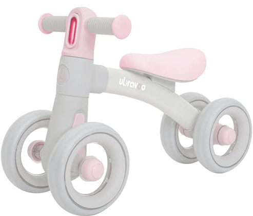 UBRAVOO Kinderlaufrad ab 1 Jahr, Baby Laufrad Spielzeug mit 4 Räder für 10-24 Monate,Erstes Vorschulfahrrad und erstes Reiten auf Spielzeug-Geschenken für Jungen Mädchen