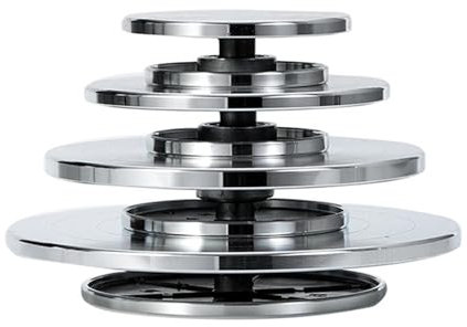 Torno de Alfarero,Plato Giratorio para Esculpir Plato giratorio de aleación de aluminio de doble cara for escultura de arcilla cerámica, plataforma, rueda de cerámica, herramientas giratorias perezosa
