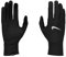 Nike Herren Pacer Lightwei Running-Handschuhe, Black/Black/Silver, XL