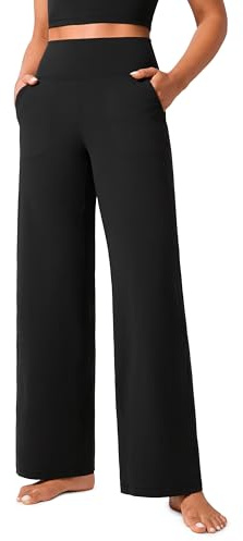 CRZ YOGA Butterlift Wide Leg Pants Pockets 29/31/33 | Buttery Soft, Moderate Compression, Yoga, Casual, High Waisted, Trousers for Women