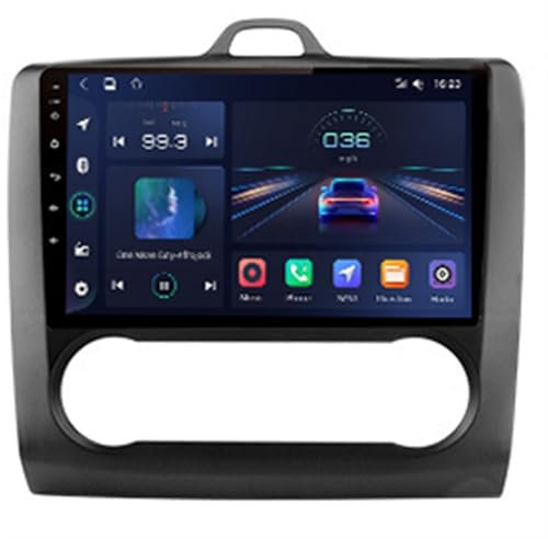 JINFOLI V1pro CarPlay Autoradio Lettore multimediale, for Ford, for Focus, 2 Mk2 2004-2008 2009 2010 2011 Android Auto GPS 2din Autoradio Impianto audio stereo per auto(WIFI (2GB 32GB) A2)