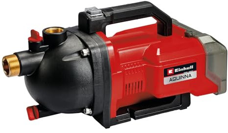 Einhell AQUINNA 36/30 Power X-Change - Bomba de jardín con batería (36 V, caudal 3000 l/h, altura de salida máx. 26 m, interruptor ECO, incluye manguera de aspiración de 4 m, sin pilas)