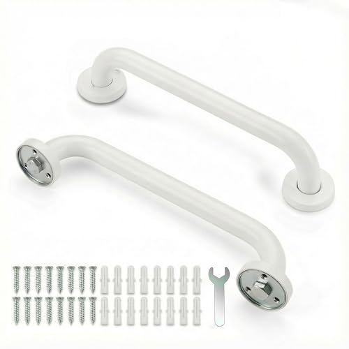 2 Piezas Agarraderas Baño Para Mayores 30cm Asidero Ducha de Acero Inoxidable 304 Ducha Personas Mayores, Tirador Auxiliar para Bañera, Ducha