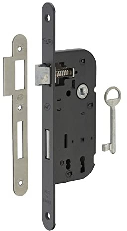 Thirard – Cerradura de larder condena cabeza punta redonda s/s eje 40 mm – 901501 negro