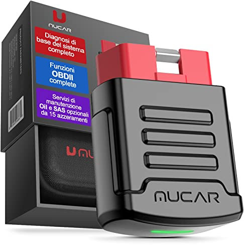 mucar BT200 OBD2 Auto Diagnostica Bluetooth Scanner con olio/SAS Lifetime Update Diagnosi Auto per la maggior parte delle auto che rispettano il protocollo OBDII