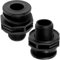 Aerzetix - C74997 - Set di 2 raccordi connettore Serbatoio Acqua - 3/4'' Filettatura Esterna - con guarnizioni in Gomma - Contenitore barile di Pioggia irrigazione - in Polipropilene