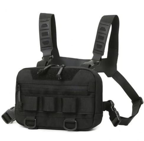 Bolsa De Pecho Deportiva para Hombres Y Mujeres, Paquete De Pecho Frontal Liviano, Bolsa De Chaleco para Correr Paquete De Equipo De Pecho Táctico Multiusos para Entrenamientos, Correr