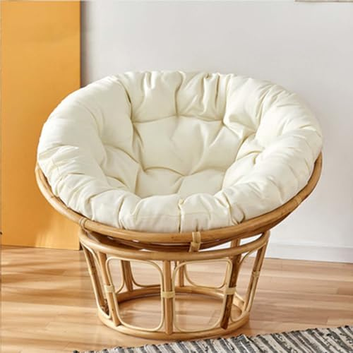 FZKun - Cojín para silla colgante - Cojín suave y de estilo nido, forma redonda y grueso, almohada de asiento para sillas colgantes Papasan, hamacas, sillas Radar y de huevo, para uso en interiores y