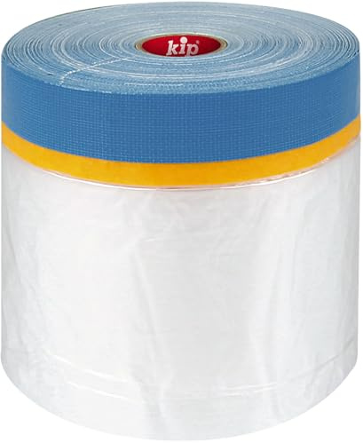 kip Multimáscara 3 en 1 Washi-Tec y cinta adhesiva para enmascarar, proteger y enyesar, 1500 mm x 20 m, cinta adhesiva y cinta de limpieza para pintura de pared, masilla, acrílico, pintura y barnizado