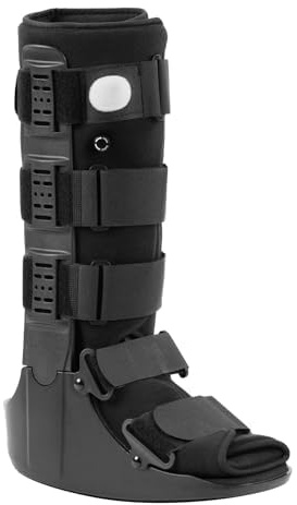LAFUYSO Tall Air Walking Boot for Broken Foot & Sprained Ankle - Adjustable CAM Walker with Air Compression, Fracture Support for Left or Right Foot (Small)