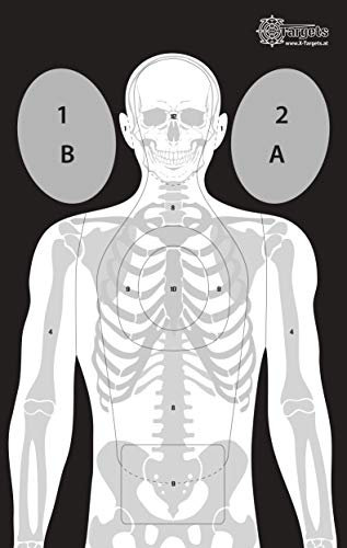 X-Targets Große Tactical Zielscheiben/Format: 53 x 84 cm/Papier 120g/m² (100 Stück)