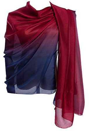 Cyzlann Women's Scarves 100% Silk Long Lightweight Scarfs for women