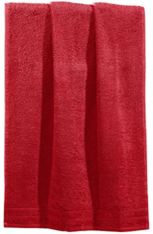 Erwin Müller Duschtuch Heidelberg 100% Baumwolle rot Größe 70x140 cm - saugstark, gut trocknend, kompakt, leichte Qualität - ideal für Sport, Strand, Reisen (weitere Farben)
