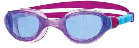 Zoggs Unisex Jugend Phantom 2.0 Junior mit UV-Schutz und Anti-Beschlag-Schwimmbrille, Schwimmbrille, 305511, Hellblau/Violett/Blau, 6-14 Jahre