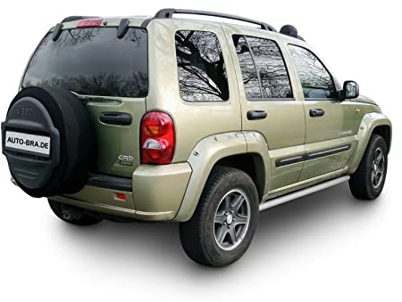 AB3-00656 Nero Copertura per ruota di scorta con foro per Cherokee KJ - Liberty KJ 73x28 cm Copertura per ruota Copertura per pneumatici Copertura per ruota