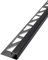 Dalsys Fliesenschiene 2,5m x 8mm Eckprofil Quadratprofil Edelstahl Schwarz gebürstet Fliesenprofil