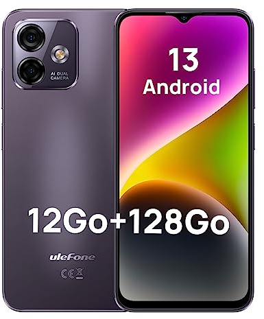 Ulefone Note 16 Pro 4G Smartphone, Android 13, Display 6,52 Zoll HD+, Kamera 50 MP, 12 GB + 128 GB/TF-256 GB, 8-Core, 4400 mAh, Handy mit Dual-SIM, Fingerprint/OTG/GPS/5G-WiFi/2 Jahre Garantie