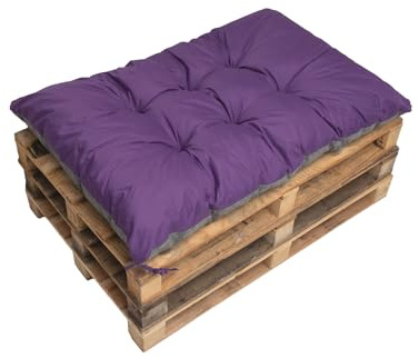 Coussins de palette, Coussins de chaises, Coussins de banc, grand coussin de sol, coussin de sol pour enfants (120_x_60_cm, Violet)