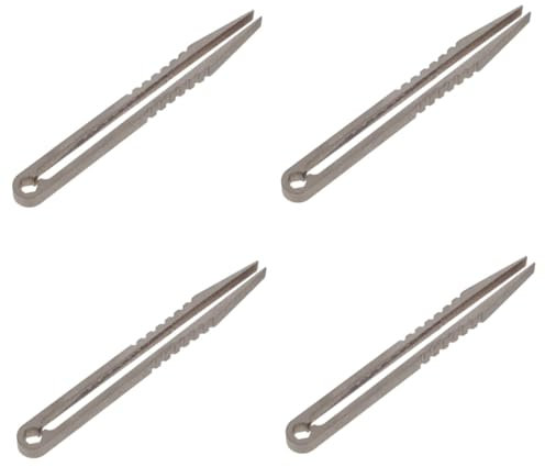 HOMSFOU Lot De 4 Mini-pinces En Alliage De Titane Pour La Randonnée La Survie En Plein Air Le Camping Lentretien Pour Les Amateurs De Plein Air