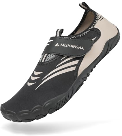 Mishansha Scarpe da Scoglio Uomo Donna Gr.36-46 | 13 Fori di Drenaggio, Scarpette Mare Scoglio,Antiscivolo,Per Spiaggia Piscina Acqua Immersione,Soletta Rimovibili