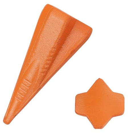 GARDENIX Coin de fendage pour bois - Coin rotatif en acier de qualité supérieure - 1,8 kg - Grenade à fendeur robuste pour fendage efficace - Cales professionnelles forestières - Haute efficacité et