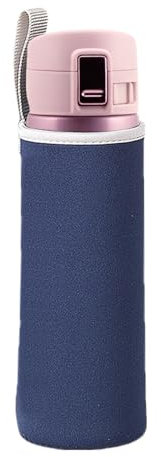 Housse isotherme bouteille en verre – protection en néoprène sangle réglable pour mandrins de 0,5 à 1 litre | Housse de randonnée et d'isolation pour la randonnée, les voyages, les sports et