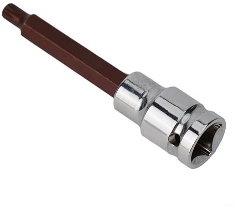 100 mm Länge Stecknuss-Adapter für 12-Punkt-Schraubendreher-Bits, geeignet für verschiedene DIY-Anwendungen (M8)