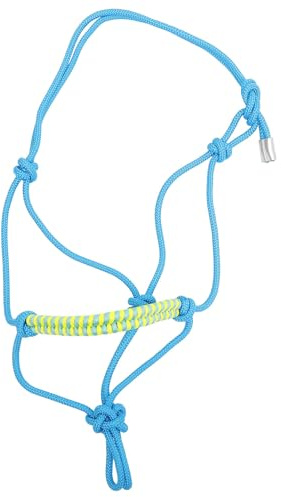 DEARMAMY Cabestro y Ecuestres Aire al Color Eventos Exhibición Libre de Nylon Resistente Cómodo, Cabestro de Cuerda Trenzada Ajustable Aleatorio para Caballos