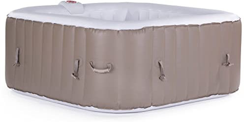 Habitat et Jardin Spa Gonfiabile MONAC in PVC - 6 POSTI- Tortora/Crema