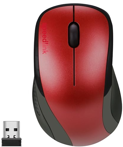 Speedlink KAPPA Mouse - Wireless - 3 Buttons - Optical Sensor, Red
