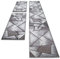 oKu-Tex Teppich Webteppich fürs Schlafzimmer Bettumrandung 3er Set Grau Modern geometrisches Design Öko-Tex 100 2 mal 67 x 140 cm, 1 mal 67 x 340 cm 30161grau067620