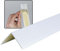 Dalsys Winkelprofil selbstklebend PVC 30x30mm, 100cm Weiß Eckschutzprofil, Eckleiste, hoher Kantenschutz Wand, für Wohn- und Arbeitsbereich sowie Garage geeignet, mit Klebeschutzstreifen