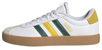 adidas Herren VL Court Shoes, FTWR White/Collegiate Green/Utility Yellow, 41 1/3 EU