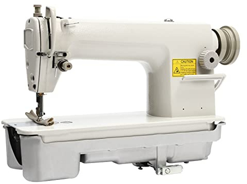Macchina da cucire, Macchina da cucire industriale dotata di una chiave manuale a piedino doppio, per tappezzeria, tagliafili in pelle
