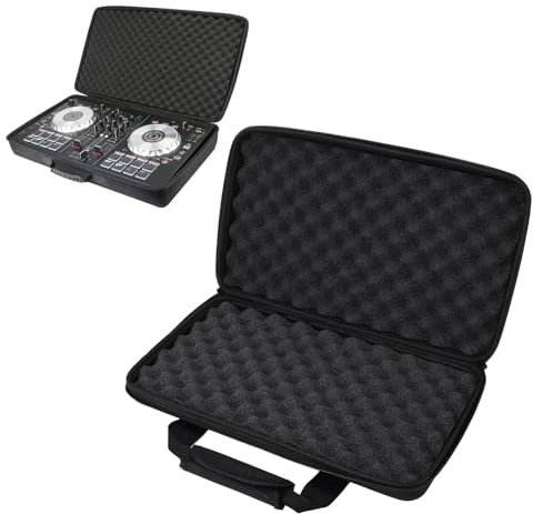 Yanmis Sac de Transport Portable, Dual Zipper DJ Contrôleur Sac de Rangement avec Tampon Sponge EVA Case de Stockage EVA 40 x 25 x 8cm / 15.7 x 9.8 x 3.1in