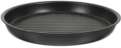BAZEITFLOW Poêle à Grillade Aluminium Antiadhésive pour Barbecue Extérieur Poêle Steak et Poisson Pratique pour Camping et Repas Famille