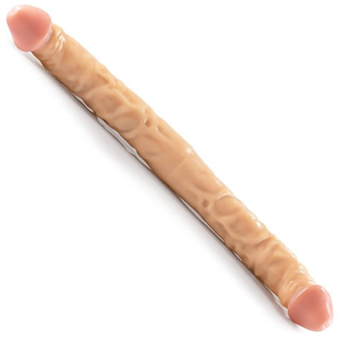 Doppeldildo Dildo mit 2 Enden - 41cm realistische flexible Penisnachbildung - natürliche Adern aus weichem Material Für Frauen, Männer und Paare