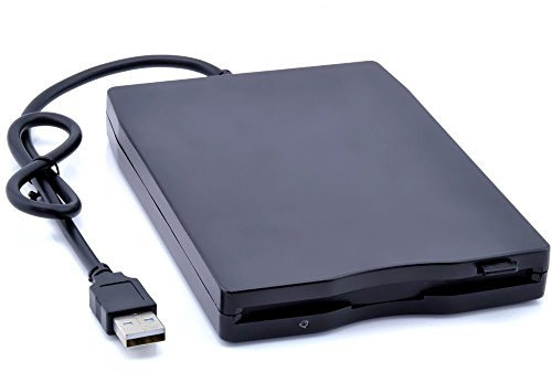 BEESCLOVER Bärbar extern 3,5-tums USB 1,44 MB FDD-diskettenhet Plug and Play för PC Windows 2000/XP/Vista/7/8/10 Mac 8.6 eller övre svart