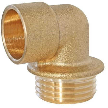 SOMATHERM FOR YOU - Adaptador de latón de soldadura - bronce codo de 90 ° Ø 16-15/21 Hombres