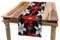 ABAKUHAUS Rot und Schwarz Tischläufer, Gartenpflanzen Kunst, Esszimmer Küche Rechteckiger Dekorativer Tischläufer, 40 x 180 cm, Schwarz Rot