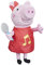 Peppa Pig, Peppa Sing, Plüschtier mit rotem Kleid und Schleife, singt 3 Lieder auf Französisch, 3+ Jahren