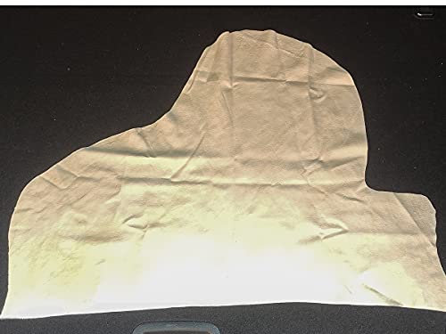 CARALL Pelle di Daino per Auto, Panni Asciugatura Auto, Spugna Camoscio Scamosciata, Forma Irregolare, 50 x 40cm