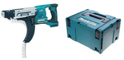 Makita DFR550Z Visseuse Automatique 18 V Li-Ion 4 x 25 à 55 mm (Machine Seule) & 821551-8 - Maletin makpac tipo 3