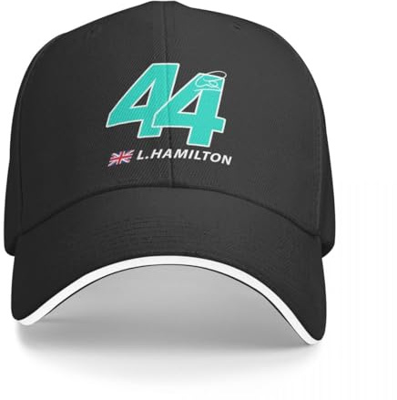 BEABAG Casquette de Baseball F1 Lewis Hamilton 44 Casquettes Casquette de Camionneur Casquette Homme Chapeau pour Filles Hommes