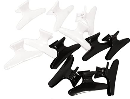 Semazz Pasadores de Peluquería de Mariposa,12 Piezas Pinza para el Cabello Painzas de Mariposa Abrazadera ​Garra ​Antideslizantes de Plástico para Mujeres Niñas