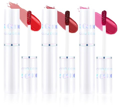 Prreal 3 Pieces Peel Off Lip Stain, Long-Lasting Tattoo Lip Liner Stain, Waterproof, Non-Sticky and Transfer-proof Lip Liner Stain Peel Off, Super Pigmented Tattoo Lip Tint Stain （01+05+06）