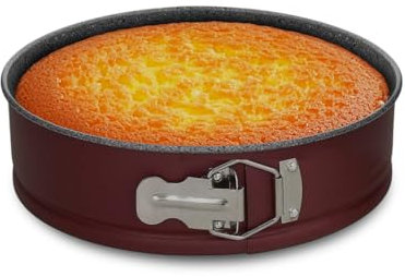 Avilia Teglia da Forno Apribile 28cm Antiaderente in Acciaio - Ideale per Cuocere Dolci con una Cottura Uniforme - Grancio Apribile Comodo per Estrarre i Dolci Senza Problemi - Facile da Pulire