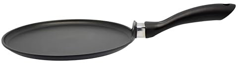 ELO Alucast Crêpes-Pfanne 28 cm, aus hochwertigem Aluminiumguss- hochwertige Antihaft Pfanne PFAS- frei mit ELODUR® Select Beschichtung, Bratpfanne Induktion, schwarz
